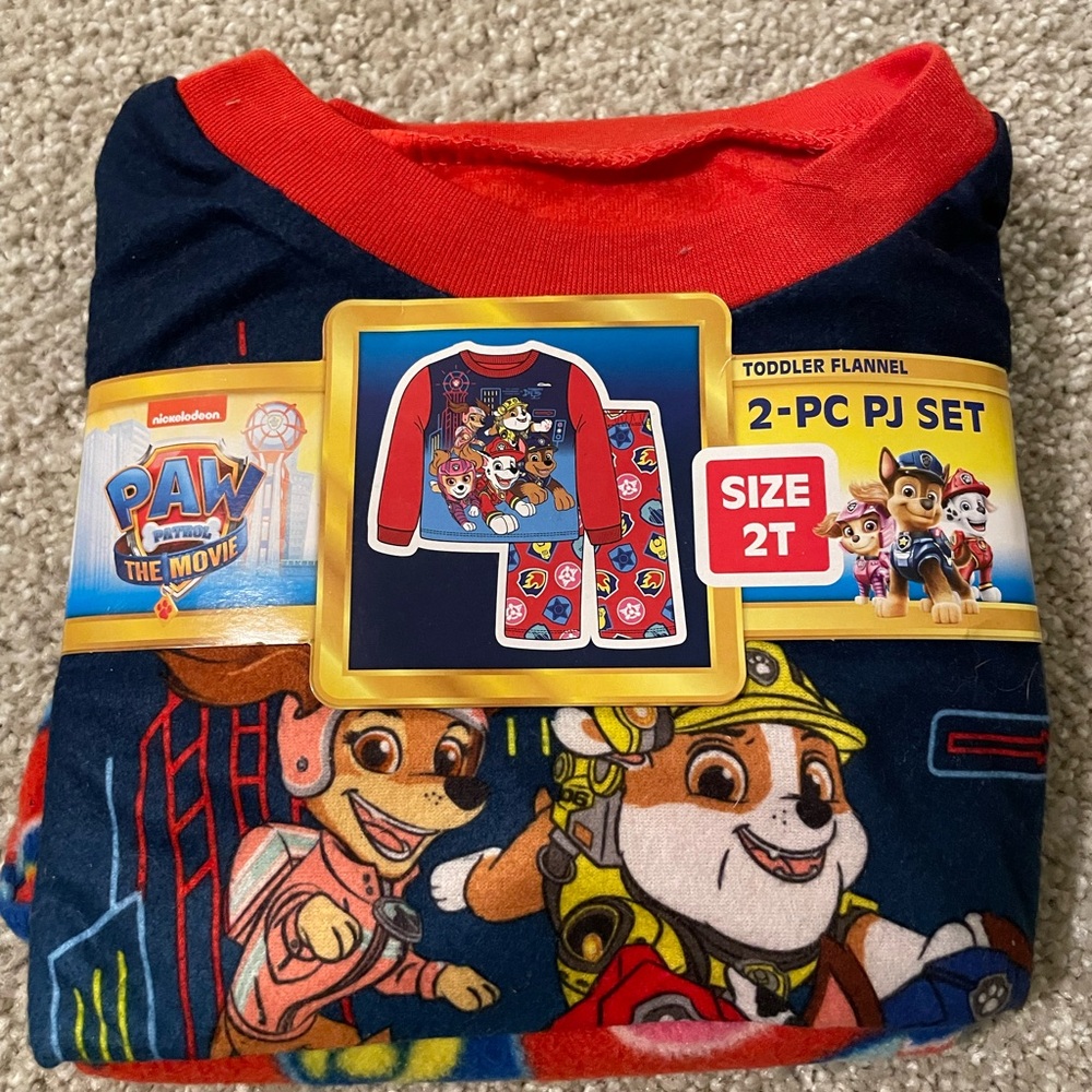 New 2T Paw Patrol Pajamas